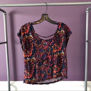 Aztec short sleeve top